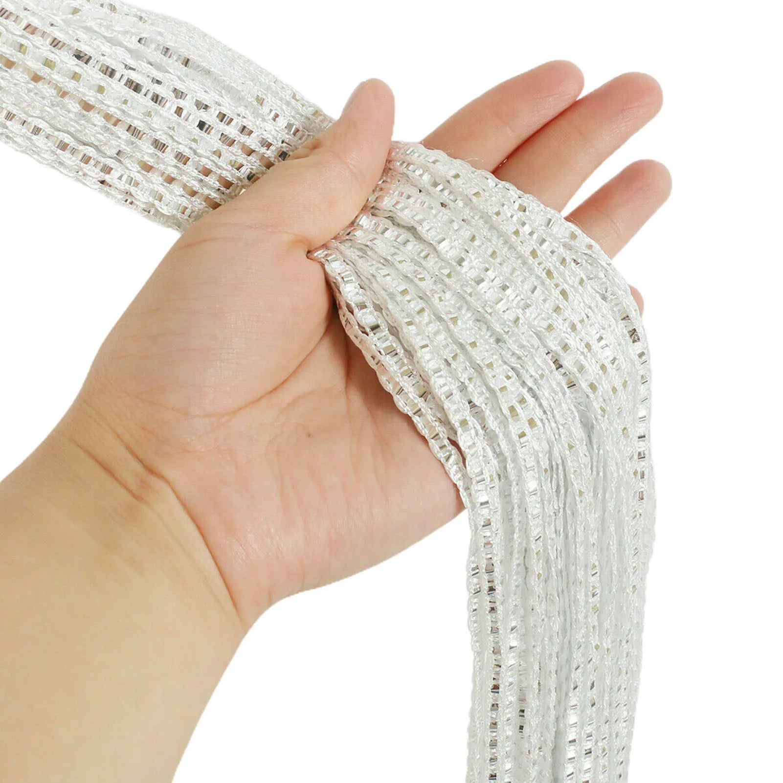 Home Door String Curtain Ornaments Room Divider Net Tassel Bead Curtain for Doorways Window Room Decoration 200x100cm