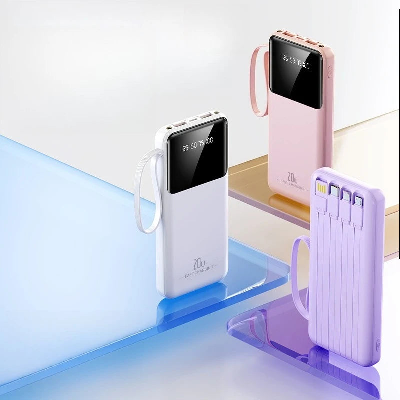 10000mAh 20000mAh Power Bank For iPhone Android phone Quick Charge Powerbank Portable External Battery Charger