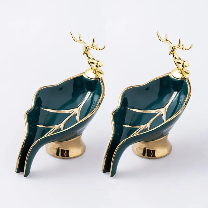 Ceramic Soap Dish Wash Basin Soap Drainer Storage Plate Leaf Soap Holder Toilet Decorate Organizer Shelf Bathroom Supplies