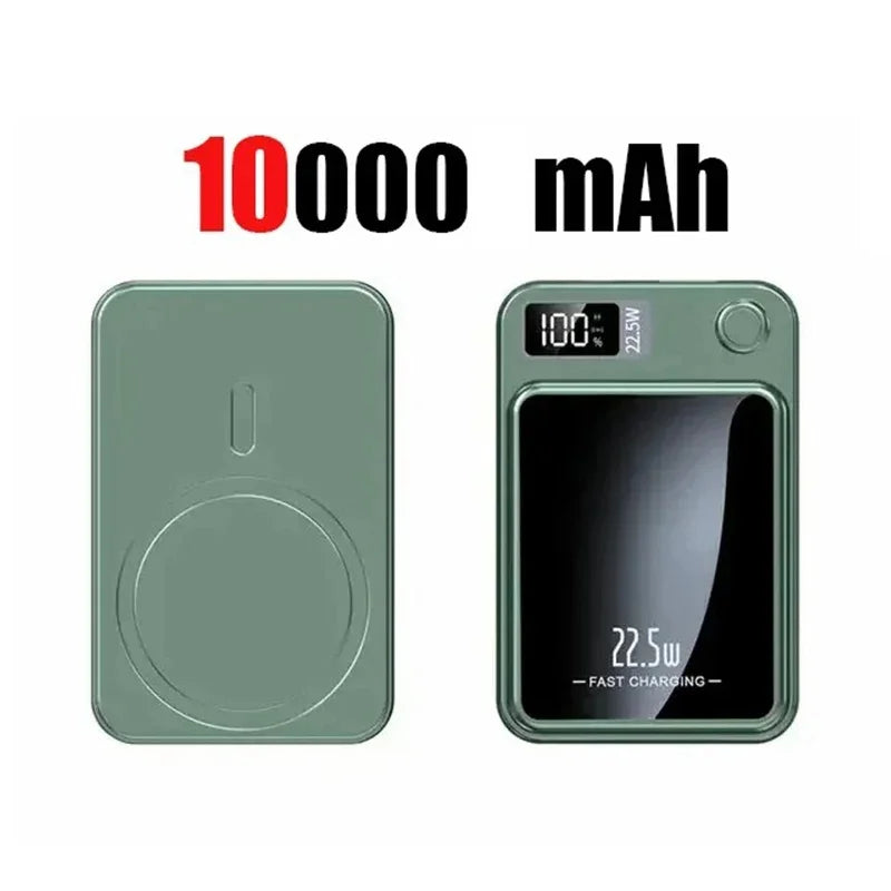 10000mAh Wireless Magnetic Power Bank Super Fast Charging Portable External Battery PowerBank Adapter For iPhone Huawei Xiaomi