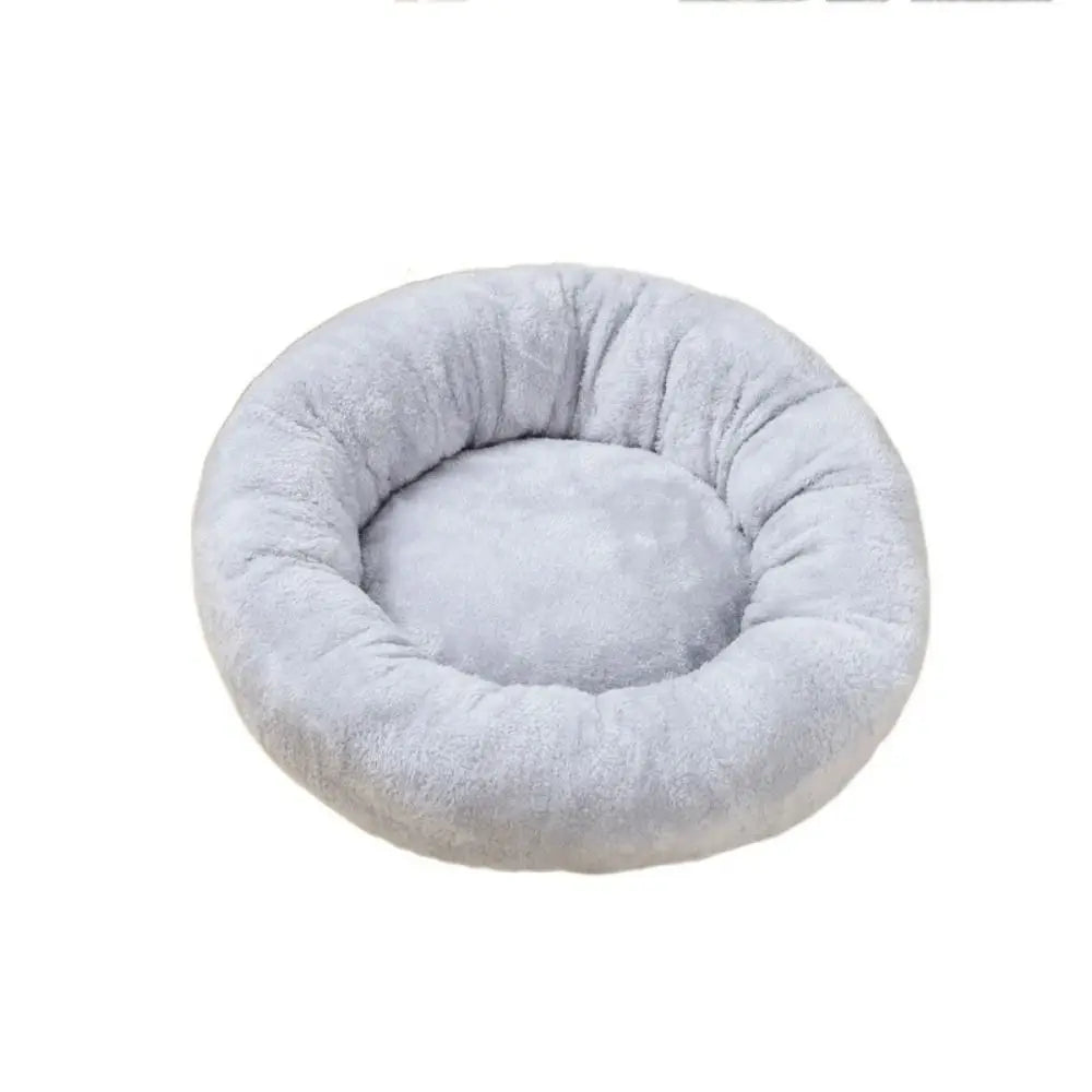 Puppy Donut Bed Comfortable Round Dog Kennel Soft Warm Cat Cushion Bed Round Cloth/Plush Plush Dog Sofa Baskets Spring