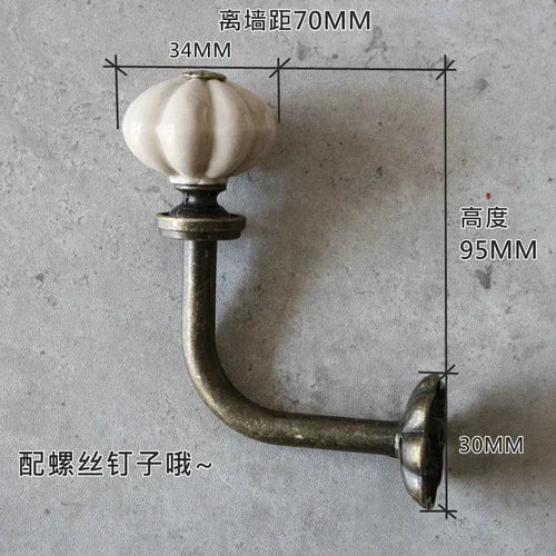 Antique white American ceramic simple single hole handle light gray chest of drawers door Chinese style handle