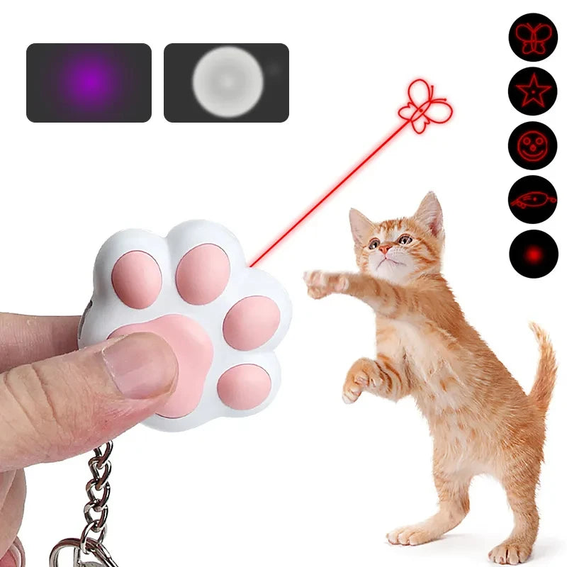 Pet Cat Toys Pet Laser Toy for Cats Interactive Funny Kitten Training Laser Toy Usb Rechargeable Multifunctional Cat Accessories